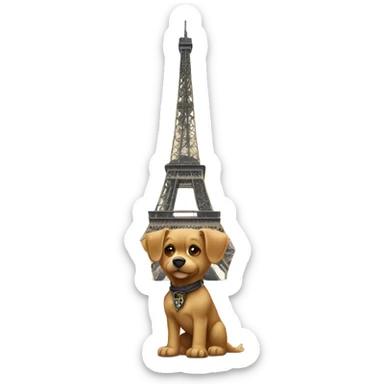 Griff stand infront of Eiffel tower  sticker