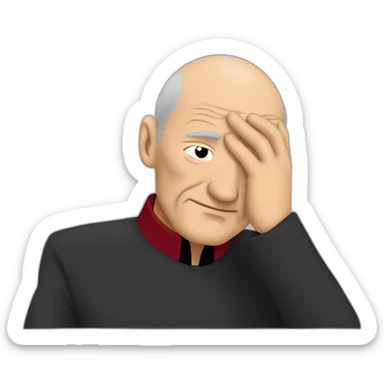 picard facepalm sticker