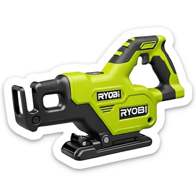 RYOBI ONE+ 18V Cordless Reciprocating saw battery  sticker
