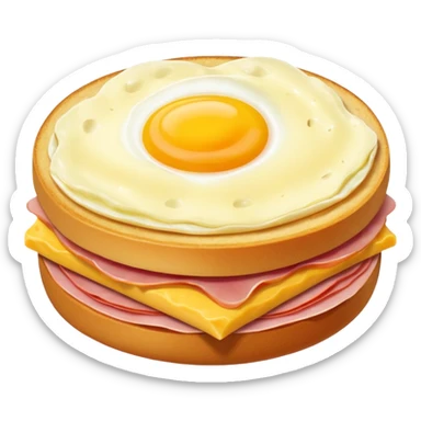 egg cheese and ham sticker