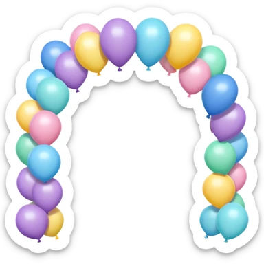 balloon arch sticker