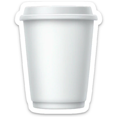 white tumbler without face sticker