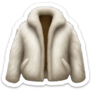 Fur jacket sticker