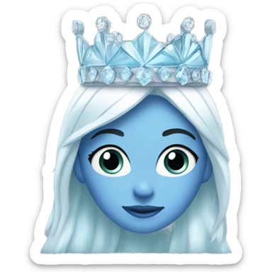 ice Princess wearing crown sticker