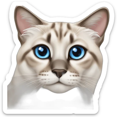 lynx-point-siamese-cat-blue-eyes sticker