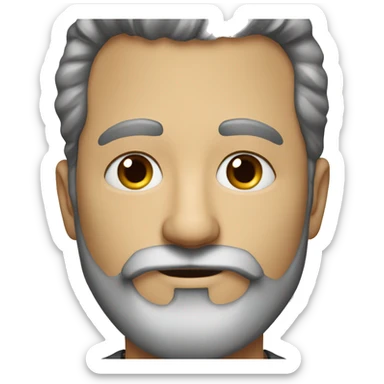 portrait of a bearded man sticker