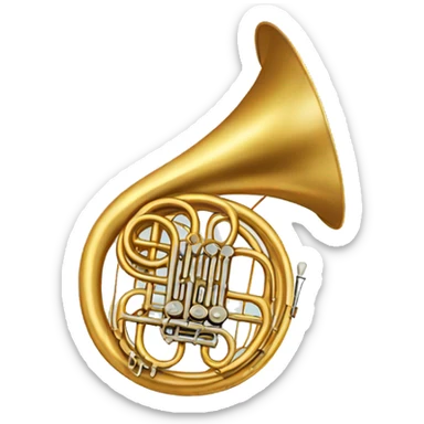 French horn sticker