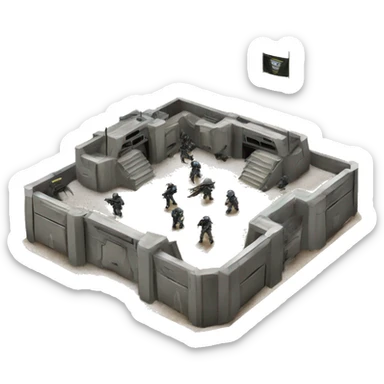 Starship troopers mobile infantry fort sticker