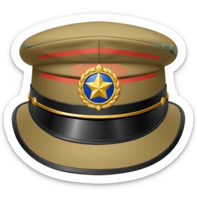 soldier hat sticker