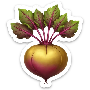 Gold beetroot sticker