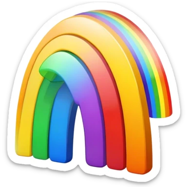 flash colored like rainbow sticker