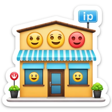 restaurant building emojis sticker