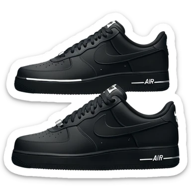 Nike Air Force 1 Full Black OG Criminal Low Top Sneaker sticker