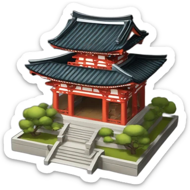 Temple japonais 2D sticker