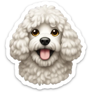 Pudel dog sticker