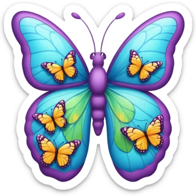 Lungs and butterflies  sticker