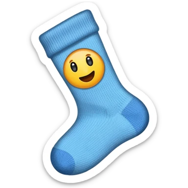 cute holey sock emoji sticker