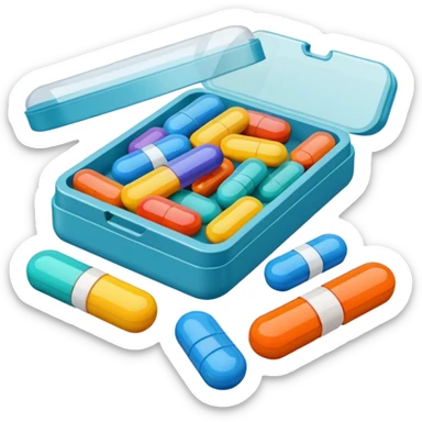 cartela de remedio sticker