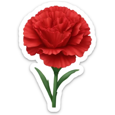 red carnation sticker