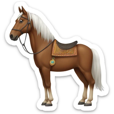 East Indian horse sticker