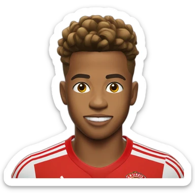 David Neres Benfica with eyes less open  sticker