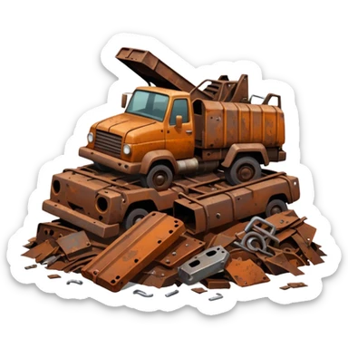 débrouille post apocalyptique ferraille  sticker