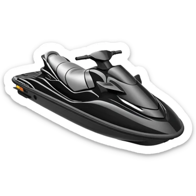 Outline of jetski sticker