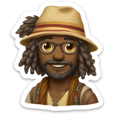 bohemian wanderlust sticker