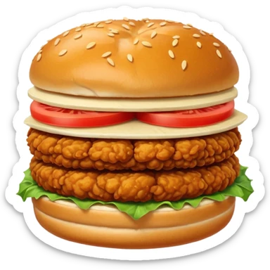 a friend chicken sandwich no lettuce or tomato sticker