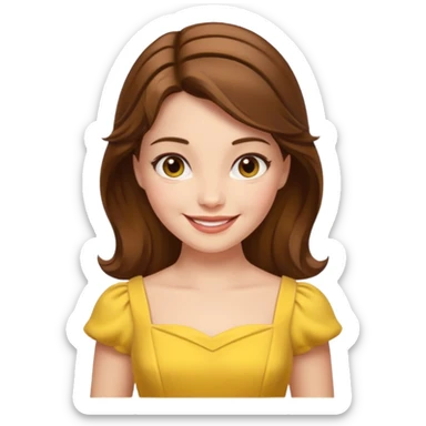 Belle from Beauty and the Beast Movie sticker