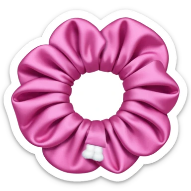 Pink Hair scrunchie sticker