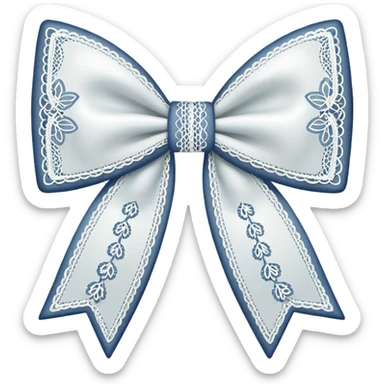 Lace bow sticker