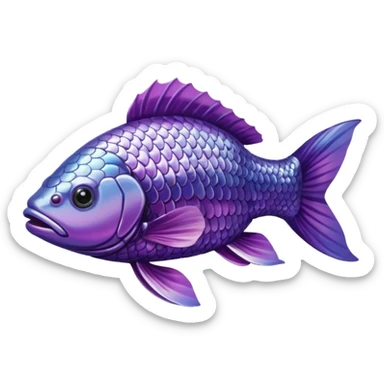 purple carp sticker