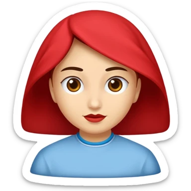 Uzun kirpikli koreli güzeller güzeli bir kadın sticker