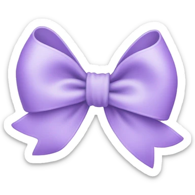 Pastel purple  bow sticker