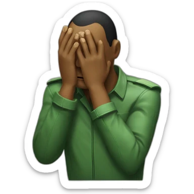 zim invader facepalm sticker