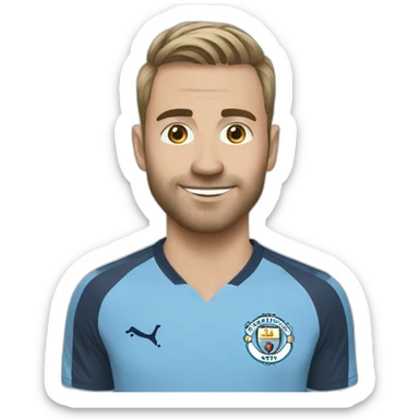 Manchester city _ halland sticker