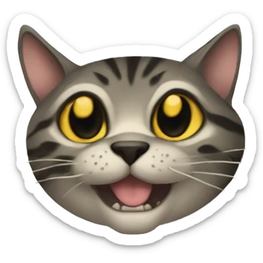 gato ave serpiente sticker