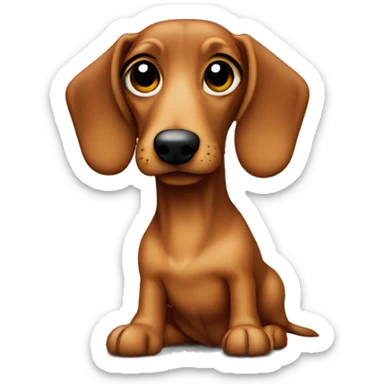 Teckel coquette sticker