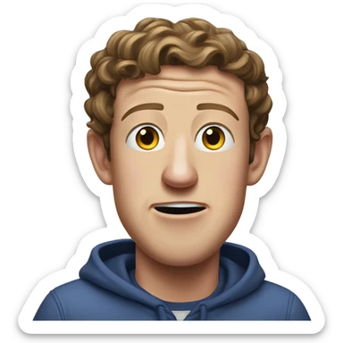 greedy mark zuckerberg sticker