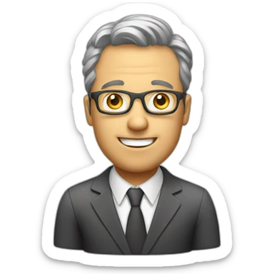 a expert man to find clients sticker