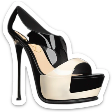 ysl black patent TRIBUTE PLATFORM SANDAL PATENT LEATHER sticker