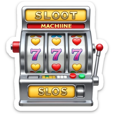 Slot machine, las vegas sticker