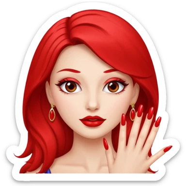 Diva with nails sticker