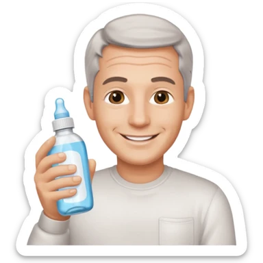 Epstein holding baby oil sticker