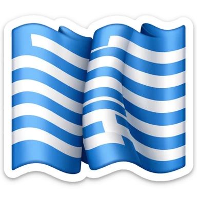 Bavarian flag waving sticker