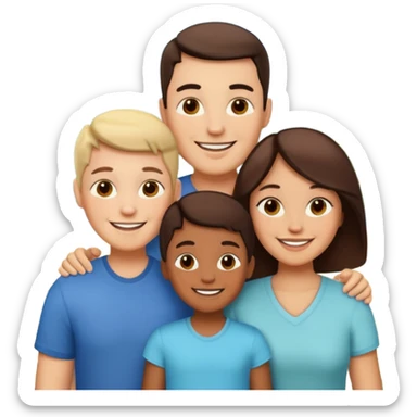 familia de tres sticker