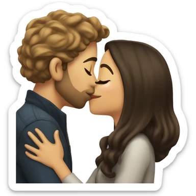 Julian kissing luiza  sticker