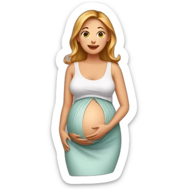 pregnant  sticker