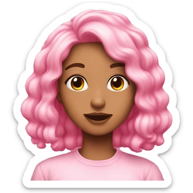 cute pink aesthetic emojis sticker